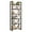 Black & Brown, variant on Dextrus 6 Tiers Ladder Bookshelf, 69 inch Classically Modern Freestanding Bookcase,Modern Open Display Storage Organizer Book Shelves in Living Room/Home/Office,Gold