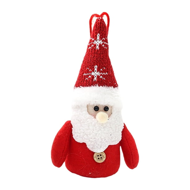 Decoración navideña colgante iluminada, juguete de peluche, dormitorio de invierno, regalo para exteriores, se ilumina Papá Noel