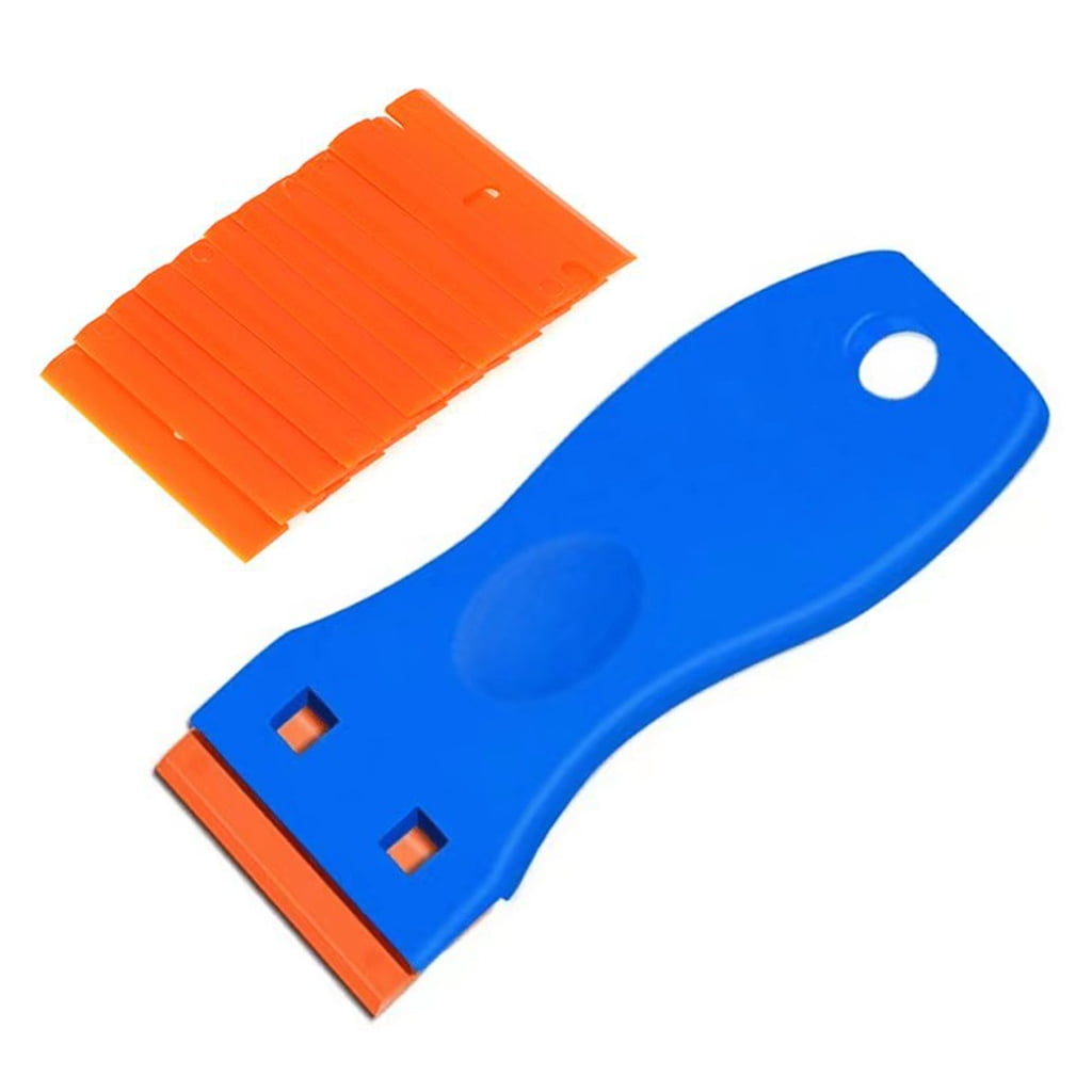 Razor Blade Scraper Plastics Scraper with Replacement Blades Sticky
