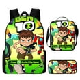 thumbnail image 3 of Ben 10 Backpack with Lunch Box & Pencil Pouch 17 Inch Cute Ben Themed Backpack, 3 of 4