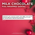 thumbnail image 5 of RUSSELL STOVER Christmas Foil-Wrapped Santas in Solid Mik Chocolate Gift Bag, 10 oz. (≈ 40 pieces), 5 of 8