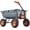 Pneumatic Tire-2 in 1 Handle, variant on Danniu 400LBS Wheelbarrow, Poly Garden Dump Cart Wagon with 8" Flat Free Tires, Heavy Duty Wheel Barrow Yard Cart Dump Wagon with Quick-Release System