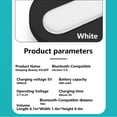 thumbnail image 1 of Stereo Sound 2 Channel Under Pillow Speaker 30 Minutes Auto Bluetooth-compatible 5.0 Bone Conduction Sound Box Portable Travel Use Subwoofer White, 1 of 7