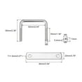 thumbnail image 2 of Square U-Bolts 3 Sets 62mm Inner Width 60mm Length M8 304 Stainless Steel with Nuts and Plates, 2 of 5