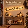 thumbnail image 4 of Reindeer Santa Sleigh Christmas Wall Decoration Indoor Lighted 7pcs, LED Wall Decorations, Indoor Holiday Decor for Mantel, Entryway, Staircase and Living Room, 4 of 8