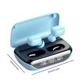 thumbnail image 3 of Auricular Tws Auriculares Intrauditivos Auriculares Deportivos A Prueba De Sudor Compatible Con Bluetooth 5.3 (Azul) Kuymtek Para estrenar, 3 of 3