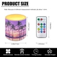 thumbnail image 7 of Kuiaobaty 4 Pcs Flameless Votive Candles Battery Operated LED Pillar Candle Tealights Long Lasting with Remote Timer for Indoor Outdoor Coastal Home Decor Sunset Glow Sea Palm Coconut Tree, 7 of 7