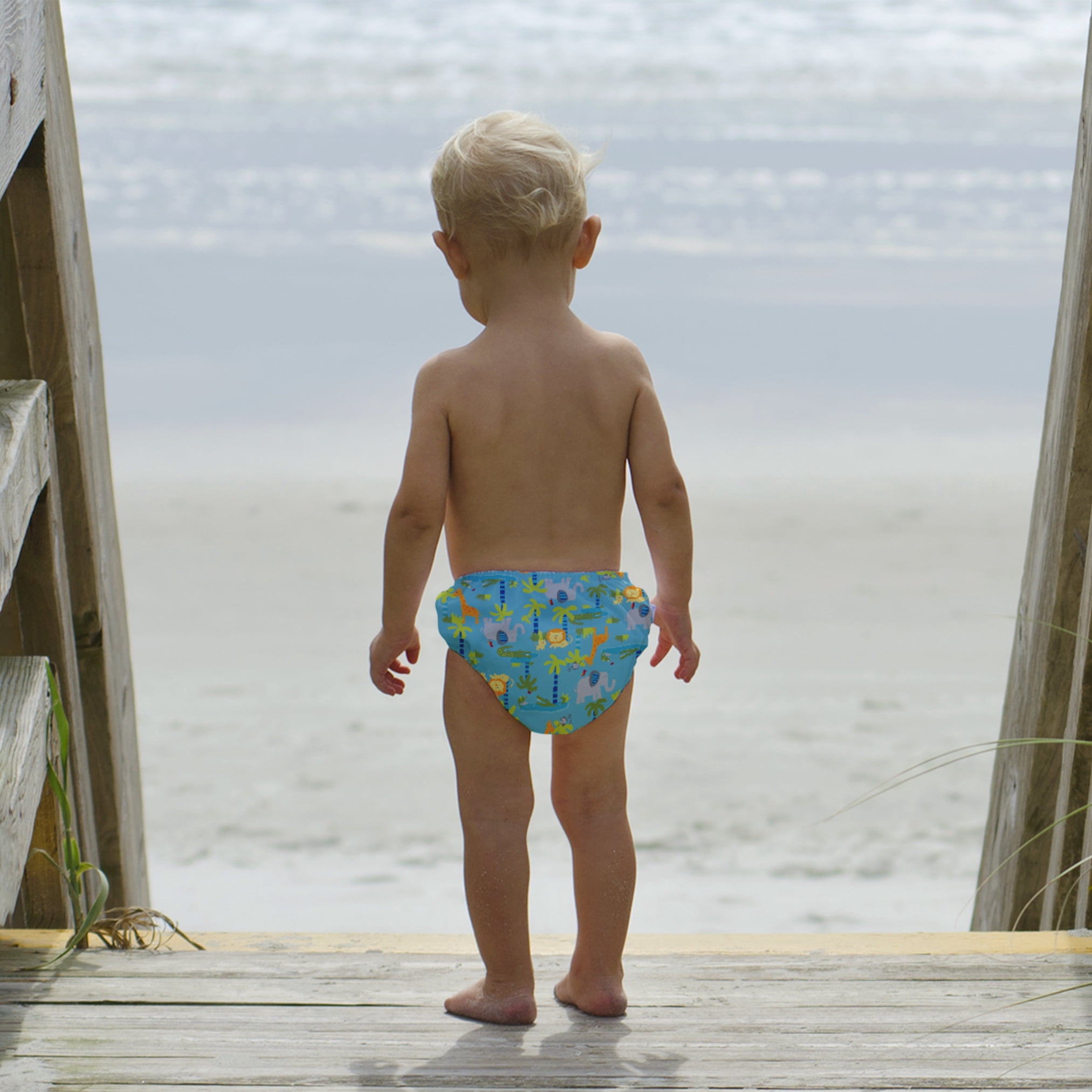 i play. Baby and Toddler Boys Snap Reusable Absorbent Swim Diaper