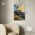 thumbnail image 5 of Colorful Lighthouse Impressionism Wall Art /Monet And Van Gogh Inspired Art Canvas Wall Art by Art Remedy, Gallery Wrapped, 16" x 24", 5 of 7