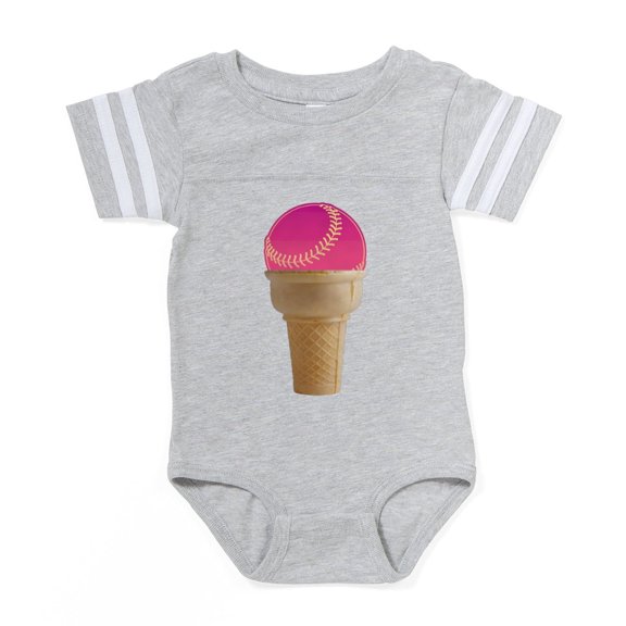 CafePress - FIN Perfect Summe... - Cute Infant Baby Football Bodysuit