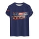 thumbnail image 1 of Tops para hombre, blusas y camisas de cuello redondo y manga corta para hombre Tops estampados de manga corta para el Día de la Independencia para hombre Tops/camisas de cuello redondo y manga corta p, 1 of 5