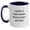 White/Navy, variant on Game Warden Humor Gifts for Him from Friends - I Became A Game Warden For The Money And Fame Funny Quote Two Tone Coffee Mug, Birthday Unique Gift for Men