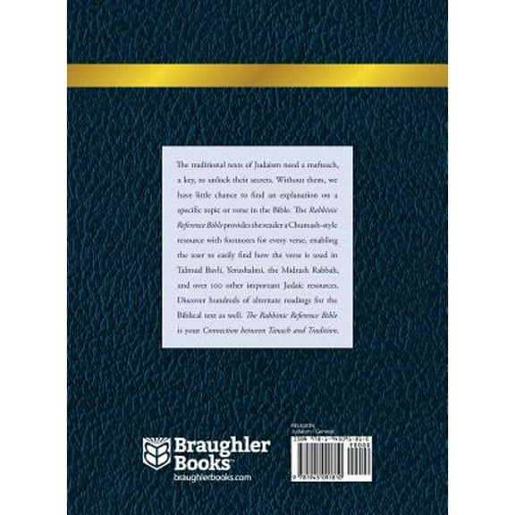 Rabbinic Reference Bible: The Connection Between Tanach and Tradition: Volume IV: Numbers (Hardcover)