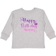 thumbnail image 3 of Inktastic Purple Happy Birthday Mommy Boys or Girls Long Sleeve Toddler T-Shirt, 3 of 5
