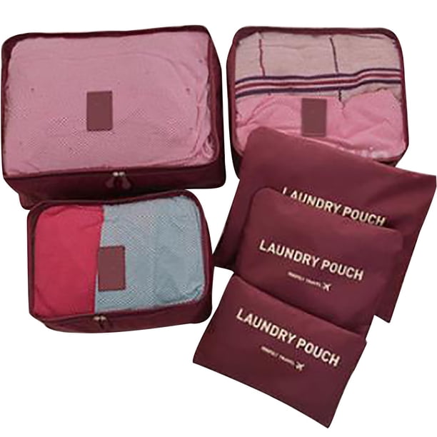 Bolsa de Almacenamiento de Ropa Interior y Zapatos XWSHYW Bolsa de Equipaje Bolsa de Viaje Seis Piezas
