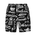 thumbnail image 4 of Lsque Mens Swim Trunks Pasta Bacon Pattern - Bathing Suit Compression Liner - Beach Swim Shorts Swimwear - (S-3XL) - Stretch Quick Dry -X-Large, 4 of 9