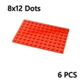 thumbnail image 1 of DIY Building Blocks 8x12 Dots Thin Figures Bricks Educational Creative Assembles Particles 9 colors Compatible All Brand CN00029-red, 1 of 6