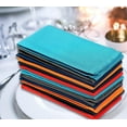 thumbnail image 2 of Ruvanti Multi Color Cloth Napkins 12 Pack 18X18 inch Durable Linen Napkins - Soft and Comfortable Reusable Fabric Napkins -Perfect Table Napkins/Cotton Dinner Napkins/Cocktail Napkins f, 2 of 8