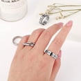 thumbnail image 2 of Anillos giratorios de 5 uds., anillos de ansiedad resistentes al desgaste, a prueba de herrumbre, anillo portátil para aliviar el estrés, banda Ropa, zapatos y accesorios Miscelánea Tipo 2, 2 of 6