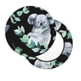thumbnail image 2 of Fotbe Cartoon Koala Bear Stool Covers Round,Waterproof Round Bar Stool Covers Bar Chair Covers Washable Stool Cushion Slipcover for 12-14 Inch Chair-13 inch, 2 of 7