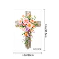thumbnail image 4 of Amhnf Floral Cross Garden Flag For Home Outdoor Garden Yard Decor 12x18 inch, 4 of 5