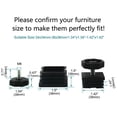 thumbnail image 2 of Pies Niveladores Uxcell 38 x 38mm Inserciones Cuadradas Ajustables para Muebles 4 Conjuntos, 2 of 7