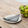 thumbnail image 2 of Ashton & Willow Ash Grey Farmhouse Tabletop Kitchen Julie Cotton Linen Blend Textured Windowpane Napkin Set of 6, 2 of 5