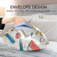 thumbnail image 4 of Yayeee Pillowcase Standard Size Set of 2 Satin Wrinkle Resistant Pillow Case, Colorful School, 4 of 8