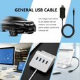 thumbnail image 3 of Bomba de aire eléctrica, inflador eléctrico recargable con relleno, rápido de inflar/desinflar, 3 boquillas y adaptador USB de 5 V incluido para colchón inflable para camping y piscina de aire, 3 of 5