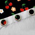 thumbnail image 4 of Manfei Red Cherry Curtains Pack of 2 (42x84 Each),Cute Flowers Daisy Curtains Blackout,Sweet Fruit Bedroom Curtains For Kids,Super Cozy Room Decor, 4 of 6