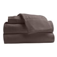 thumbnail image 2 of Comfy Bamboo World Series 90gsm 4pc Microfiber Bedsheets Sheet Set, King Size Bed, Brown, 2 of 2
