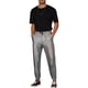 thumbnail image 2 of Pantalones jogger metálicos INSPIRE CHIC para hombres con cintura ajustable, ideales para fiestas y clubes, pantalones disco brillantes en plata 34, 2 of 5