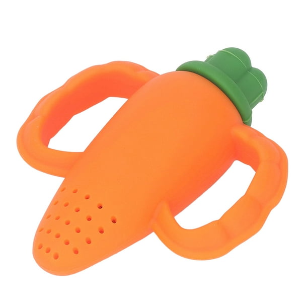 Alimentador De Frutas Para Bebés, Alimentador De Alimentos Para Bebés Con Forma De Zanahoria, Silicona Multifunción única Flexible Para Bebés