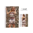 thumbnail image 5 of Asyoly Summer Women's One Shoulder key hole Sexy Dress Boho Printed Sleeveless Dress Beach Mini Dress, 5 of 5