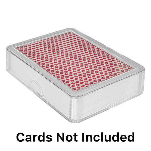 Clear Plastic Playing Card Cases Box Storage For Decks Of Cards Walmart Com