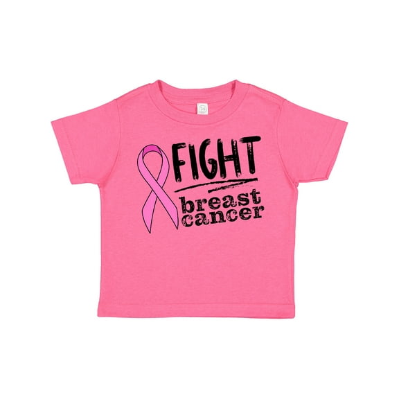Inktastic Fight Breast Cancer Pink Ribbon Boys or Girls Toddler T-Shirt
