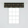 thumbnail image 2 of Ambesonne Arrow Window Valance, Aztec Inspired and Ethnic, 54" X 12", Charcoal Grey Orange, 2 of 3