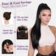 thumbnail image 5 of Yanonmyfd Black Straight Drawstring Ponytail Extension - 28 Inch Long Straight Drawstring Ponytail Extension Natural Looking Fluffy Soft Synthetic Cheer Posh Pony Tails Hairpieces Daily Party, 5 of 38
