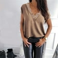 thumbnail image 1 of Blouses à Manches Longues Imprimé Léopard pour Femmes Col xV Chemise en Chiffon, 1 of 1