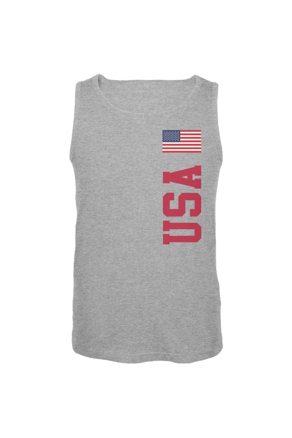 World Cup USA Heather Grey Adult Tank Top - Medium