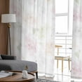 thumbnail image 4 of Pink And Flowers Roses Window Treatment Tulle Modern Sheer Curtains for Kitchen Living Room Bedroom Curtains r, 4 of 7
