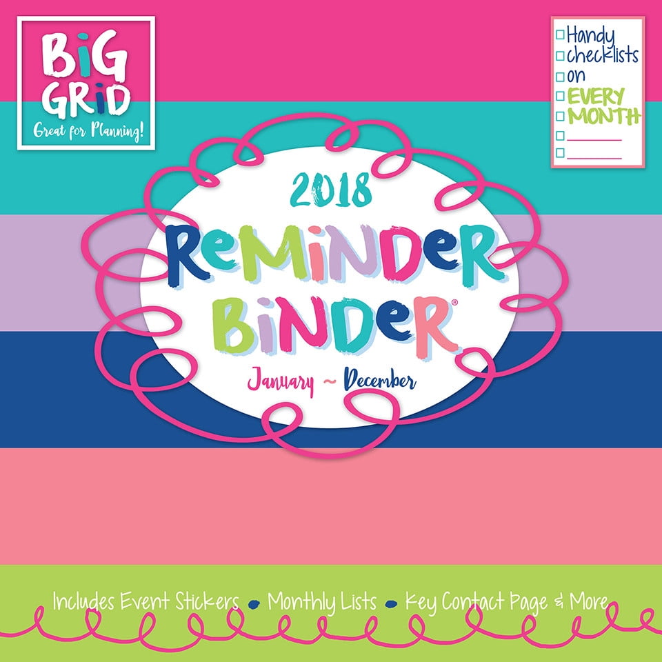 2018 Reminder Binder® Wall Calendar