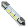 thumbnail image 3 of LEEYNEER 5pcs 12V 36mm SMD 5050 3-LED Car Festoon Map Interior Dome Light (White), 3 of 5
