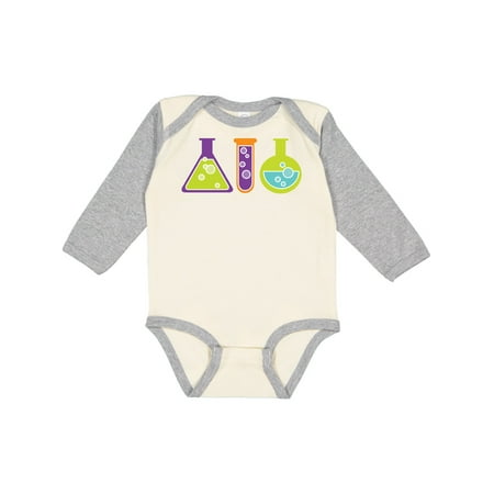 

Inktastic Scientist Kids Chemistry Beakers Gift Baby Boy or Baby Girl Long Sleeve Bodysuit