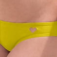 thumbnail image 4 of JSGEK Womens Swimsuit Set Heart Cutout Bottom Design Modest Silhouette Breathable Material for Beach Outings Yellow S, 4 of 4