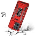 thumbnail image 3 of For Motorola Moto G 5G 2023 Hybrid Case with Rotation Ring Stand Shockproof & Camera Window PC & TPU Armor Dropproof Cover ,Xpm Phone Case [ Red ], 3 of 8