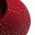 thumbnail image 5 of VONKY Warm Half Side Rhinestones Knitted Caps Acrylic Pinstripe Hats Slouch Beanie Outdoor Fall Winter, 5 of 5
