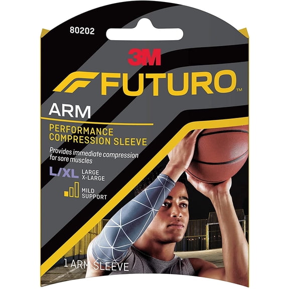 3M Futuro Sport Performance Compression Arm Sleeve, Small or Medium, 1 Ea