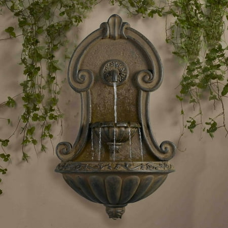 - Jeco Muro Elegante Copper Finish Wall Fountain