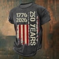 thumbnail image 2 of WAYUTE 250 Anniversary USA Shirt for Man 1776-2026 Graphic Patriotic Commemorative Comfort Casual Tee Independence Day T Shirts, 2 of 3
